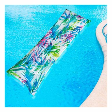 PACK2 COLCHONETA INFLABLE CELESTE PARA HOGAR Y USO ACUATICO COMODO Y SUAVE - 5