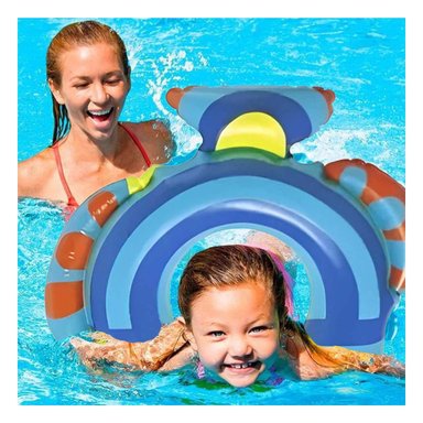 MODERNO PEZ INFLABLE AZUL PARA PISCINA PLAYA HOGAR ACTUAL Y+LIGAS REGALO