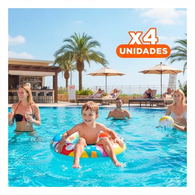 PACK4 RECURSO CARACOL MULTICOLOR PARA PISCINA HOGAR JUEGOS DE AGUA VERANO