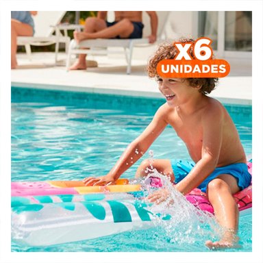 PACK6 FIGURA HOGAR INFLABLE BLANCO TORTUGA PARA CASA DECORACION VERANO Y+REGALO STICKER