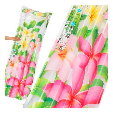 SUPERFICIE INFLABLE HOGAR CASA DECORACION FESTIVO ROSADO VERDE FLORES HOJAS Y+LIGAS REGALO