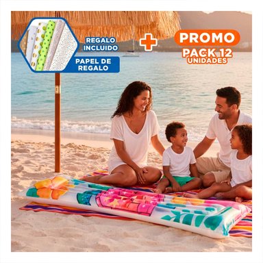 PACK12 OPCION HOGAR INFLABLE BLANCO TORTUGA PARA CASA DECORACION VERANO ACUATICO Y+PAPEL REGALO