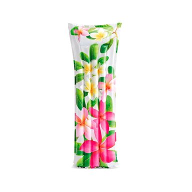 FLOTADOR INFLABLE HOGAR CASA DECORACION FESTIVO ROSADO VERDE FLORES HOJAS Y+PAPEL REGALO