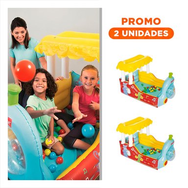 PACK2 ESTRUCTURA DE JUEGO INFANTIL CON PELOTAS COLORIDAS PARA CASA Y DIVERSION ACTIVA
