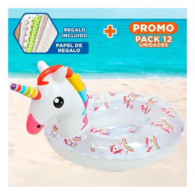 PACK12 ELEMENTO DE CASA UNICORNIO TRANSPARENTE DECORACION Y+PAPEL REGALO