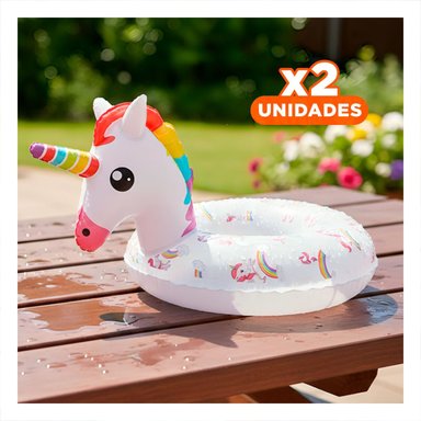 PACK2 FIGURA FESTIVA UNICORNIO TRANSPARENTE PARA CASA Y+REGALO STICKER