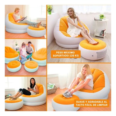 MUEBLE INFLABLE DE USO VERSATIL PARA SALA O PATIO Y+POST IT