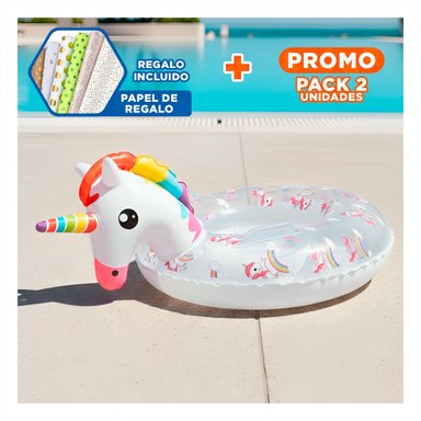 PACK2 ORNAMENTO DECORATIVO UNICORNIO TRANSPARENTE PARA HOGAR Y+PAPEL REGALO