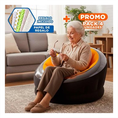 PACK4 SOFA INFLABLE PARA ESPACIOS DE DESCANSO Y CONFORT Y+PAPEL REGALO