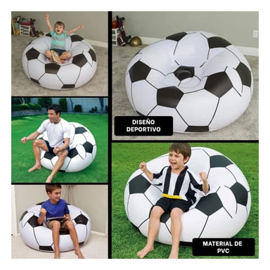 PACK2 MUEBLE INFLABLE MULTIFUNCIONAL PARA DIVERSION EN CASA Y+PAPEL REGALO - 3