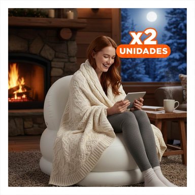 PACK2 MUEBLE INFLABLE BLANCO PARA HOGAR COMODO Y MODERNO Y+REGALO STICKER