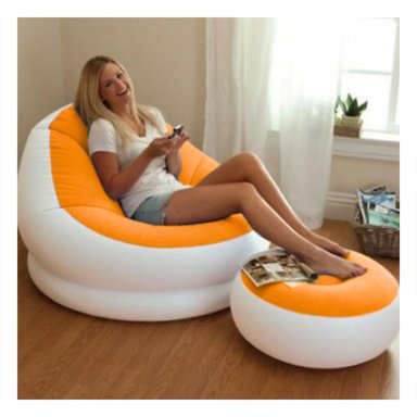 SOFA Y ASIENTO INFLABLE PARA ACTIVIDADES RECREATIVAS EN CASA