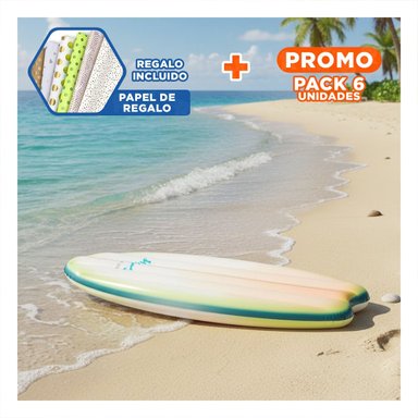 PACK6 FLOTADOR PARA VERANO INTEX INFLABLE BLANCO VERDE PARA PISCINA Y+PAPEL REGALO