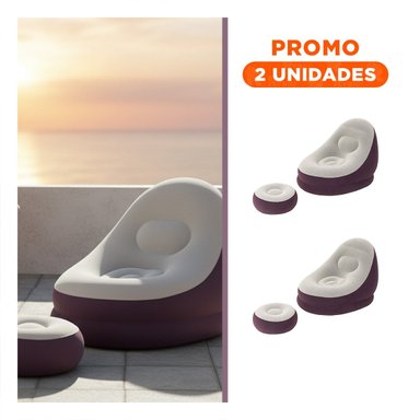 PACK2 MUEBLE INFLABLE MULTIFUNCIONAL PARA REUNIONES Y CONFORT