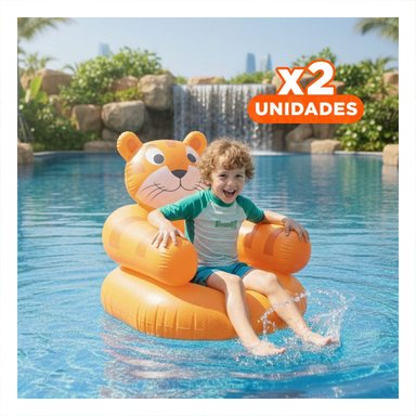 PACK2 SILLON INFLABLE PARA NINOS EN SALA Y ESPACIOS COMODOS Y+REGALO STICKER