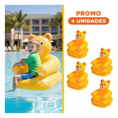 PACK4 MUEBLE INFANTIL PARA CASA INFLABLE Y COMODO Y+REGALO STICKER