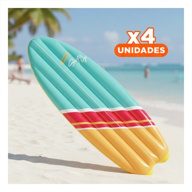 PACK4 TABLA FLOTANTE PISCINA INTEX CELESTE ANARANJA PARA NADAR Y JUGAR