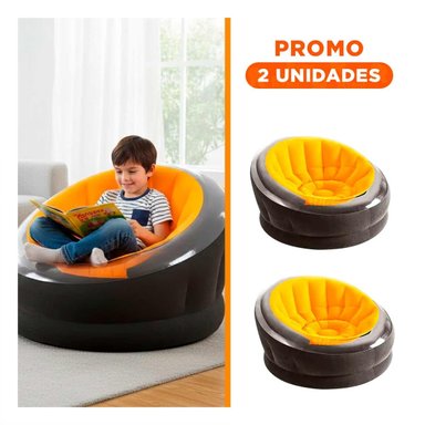 PACK2 SILLON INFLABLE PARA ESPACIOS DE ENTRETENIMIENTO EN CASA