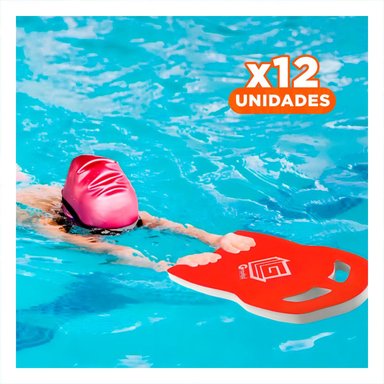 PACK12 PLATAFORMA DEPORTIVA DE NATACION GRAVITAL ST 23 CON CINTURA ROJA PARA PISCINA