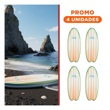 PACK4 TABLA PARA DIVERSION INFLABLE INTEX BLANCO VERDE PARA PISCINA Y+REGALO STICKER