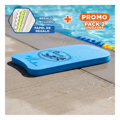 PACK2 PRODUCTO PARA NATACION PLANO AZUL GRAVITAL PARA USO EN PISCINA Y+PAPEL REGALO