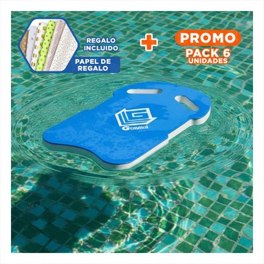 PACK6 IMPLEMENTO ACUATICO GRAVITAL ST 23 CON CINTURA AZUL Y+PAPEL REGALO