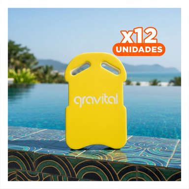 PACK12 IMPLEMENTO PARA NATACION GRAVITAL ST 23 CON CINTURA COMODA AMARILLO ENTRENAR