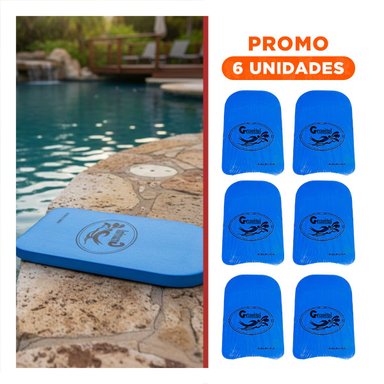 PACK6 ELEMENTO ACUATICO PLANO AZUL GRAVITAL PARA NATACION Y PISCINA