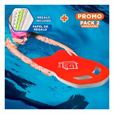 PACK2 ACCESORIO ACUATICO DE NATACION GRAVITAL ST 23 CON CINTURA ROJA Y+PAPEL REGALO