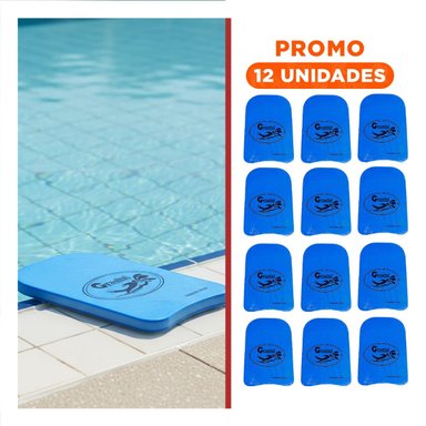 PACK12 ACCESORIO PARA PISCINA PLANO AZUL GRAVITAL PARA PRACTICA DE NATACION Y+REGALO STICKER