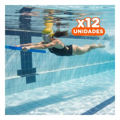 PACK12 IMPLEMENTO ACUATICO PLANO AZUL GRAVITAL PARA NATACION Y PISCINA