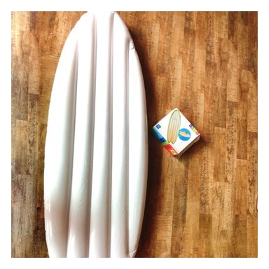 PLANCHA FLOTANTE INFLABLE INTEX BLANCO VERDE PARA NADAR EN CASA Y+LIGAS REGALO