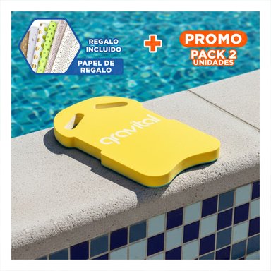 PACK2 HERRAMIENTA ACUATICA GRAVITAL ST 23 CON CINTURA PRACTICA AMARILLO HOGAR Y+PAPEL REGALO
