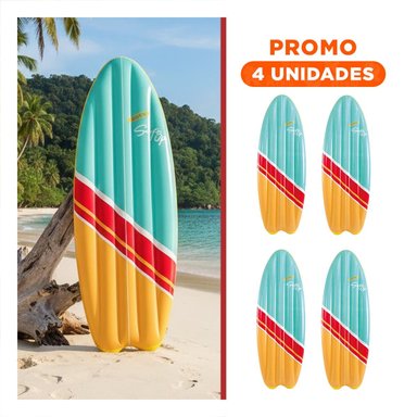 PACK4 TABLA RECREATIVA PISCINA INTEX CELESTE ANARANJA PARA DIVERSION HOGAR Y+REGALO STICKER