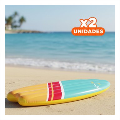 PACK2 PLANCHA INFLABLE PISCINA INTEX CELESTE ANARANJA PARA JUEGOS DE AGUA Y+REGALO STICKER