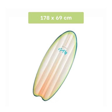 PACK4 TABLA PARA AGUA INFLABLE INTEX BLANCO VERDE PARA NADAR EN CASA Y+PAPEL REGALO - 4