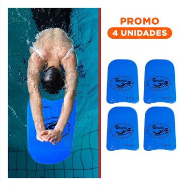 PACK4 EQUIPO ACUATICO PLANO AZUL GRAVITAL PARA NATACION Y PISCINA Y+REGALO STICKER
