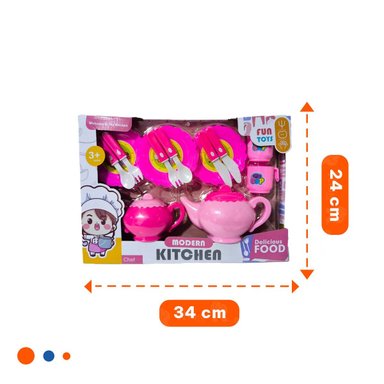 PACK INFANTIL DE COCINA CON TETERAS PLATOS Y CUBIERTOS PARA JUEGO EN FAMILIA Y+POST IT - 4