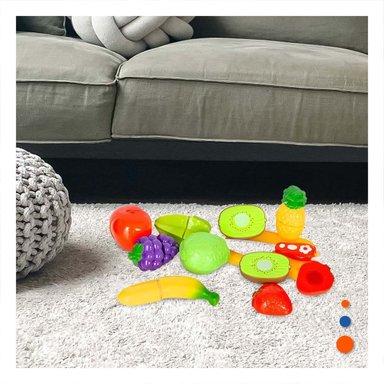 CONJUNTO DE COCINA HOGAR CON VERDURAS PARA CORTAR DIDACTICO Y TABLA Y+PAPEL REGALO - 2