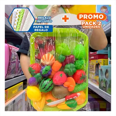 PACK2 COCINA PARA CORTAR VERDURAS CON TABLA Y BANDEJA PRACTICO HOGAR Y+PAPEL REGALO - 1