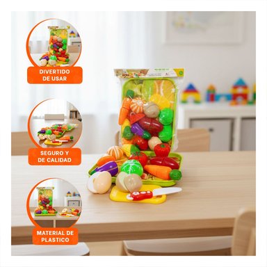 PACK2 COCINA PARA CORTAR VERDURAS CON TABLA Y BANDEJA PRACTICO HOGAR Y+PAPEL REGALO - 5