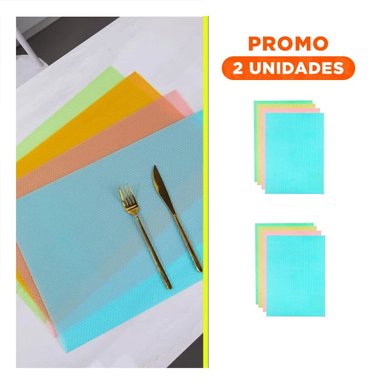 PACK2 BASE REFRIGERADOR FLEXIBLE 29X45CM PARA ESTANTES NARANJA