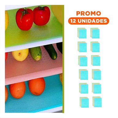 PACK12 CUBIERTA REFRIGERADOR LAVABLE 29X45CM PARA CONSERVACION NARANJA Y+REGALO STICKER