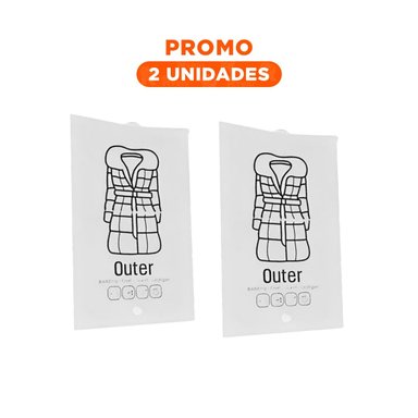 PACK2 HERRAMIENTA VACIO COLGADOR TRANSPARENTE PARA ROPA Y SACOS DE HOGAR