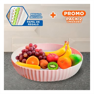 PACK2 SOPORTADOR PARA ESPECIAS PLASTICO 30.5X6X30.5CM USO DIARIO ROSADO Y+PAPEL REGALO