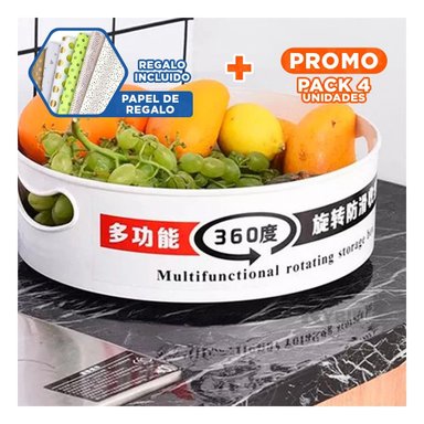 PACK4 HERRAMIENTA DE HOGAR 360 GRADOS 6.7CMX22.5CM BLANCO TALLA S DURADERO Y+PAPEL REGALO