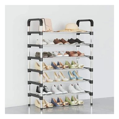 PACK4 ZAPATERO VERTICAL PARA DORMITORIO Y VESTIDOR USO DIARIO NEGRO Y+PAPEL REGALO - 2
