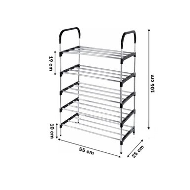 PACK2 PORTA ZAPATOS VERTICAL PARA MANTENER TODO EL CALZADO ORGANIZADO NEGRO - 4