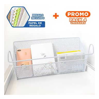 PACK4 HERRAMIENTA DE HOGAR 26X8X13 CM DE BLANCO CON DISEÑO DURADERO EN SU CASA Y+PAPEL REGALO