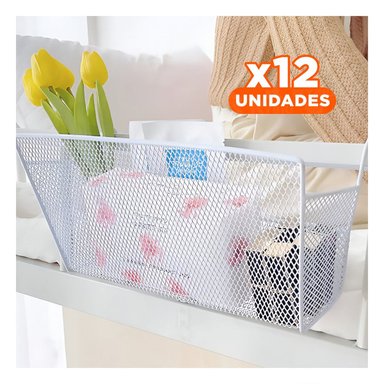 PACK12 TORRE DE REJILLA 26X8X13 CM DE BLANCO CON MONTAJE VELOZ PARA SU USO REAL